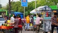 public place bus stand photo Paschim Vihar, Delhi , India- 14 Ã¢â¬Å½June Ã¢â¬Å½2022